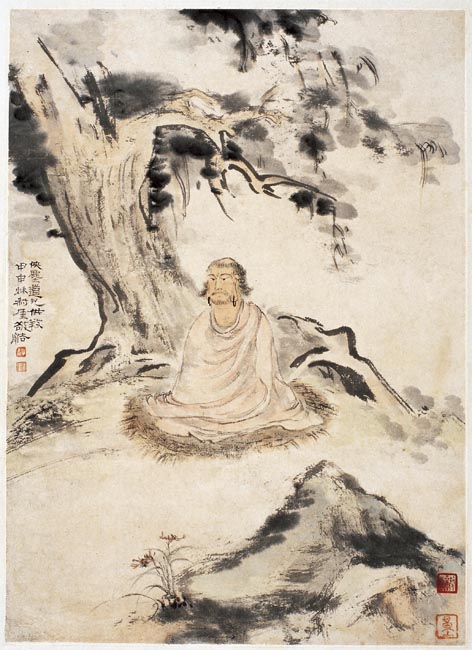  钱痩铁 坐佛图 38X27.5