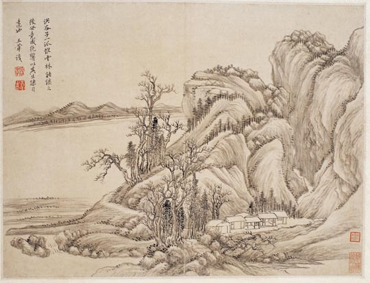 清 王翚 山水图 32X42cm 