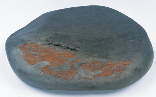 云龙纹大端砚 唐云画 素白刻砚盖 27.5x22.4x5cm