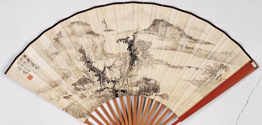 180钱痩铁 山水成扇