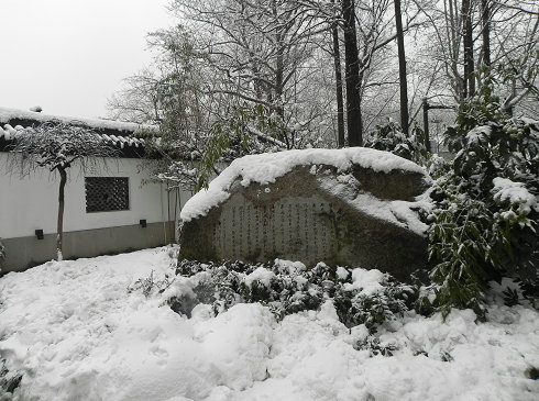 唐云艺术馆碑记雪景