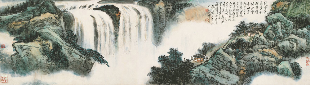 唐云山水画