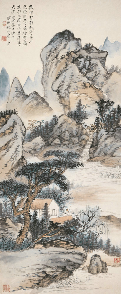 唐云山水画