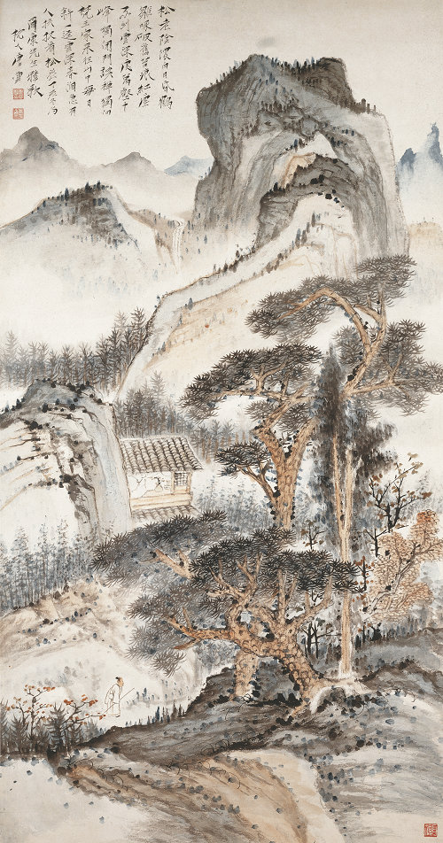 扶杖看松花