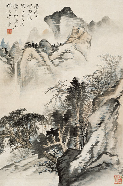 雨後千峰翠圖