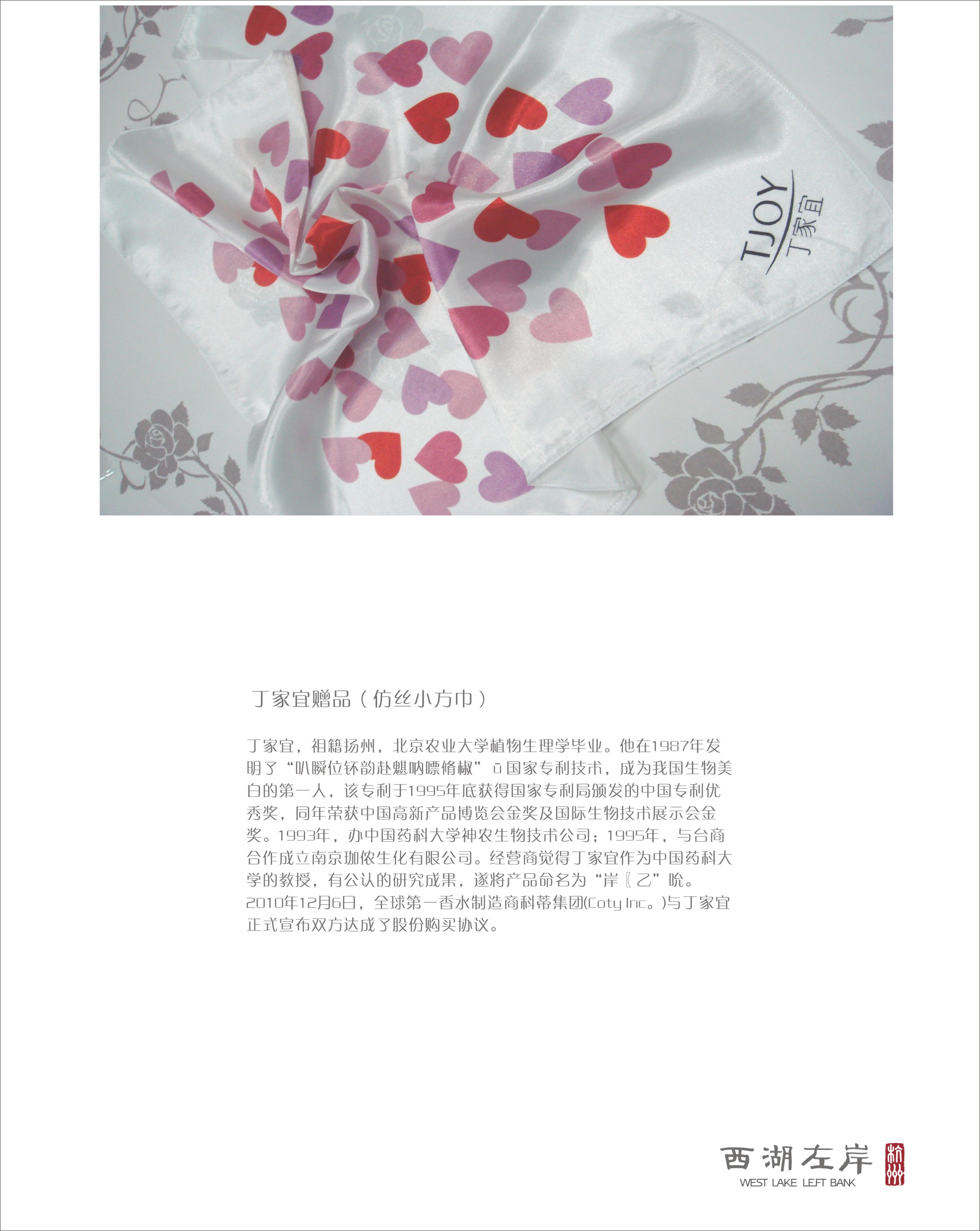 丁家宜赠品（仿丝小方巾）