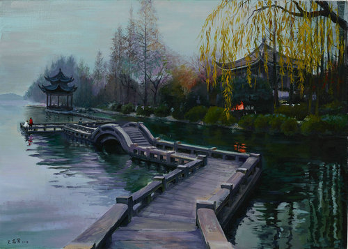 灰色西湖
