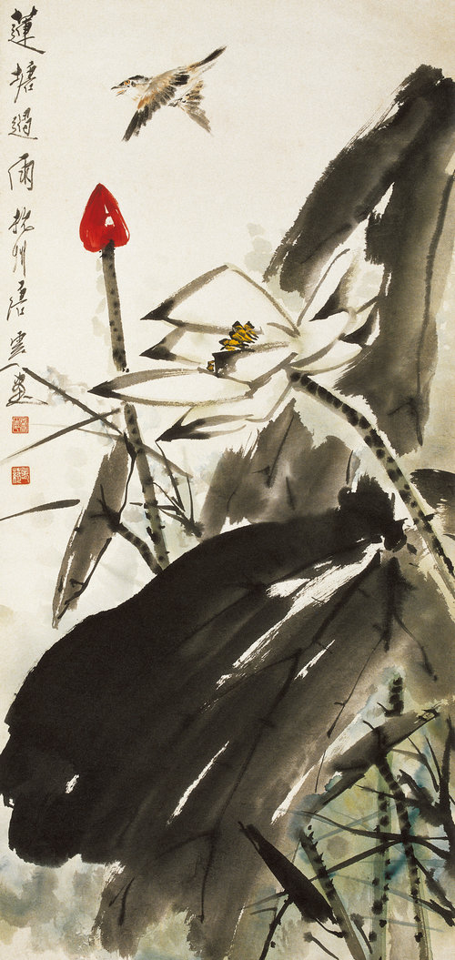 莲塘过雨