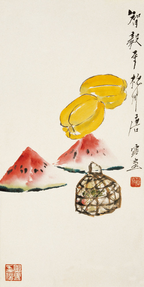 鸣虫佳果图