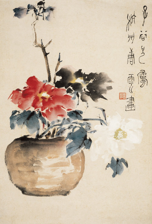 瓶花图