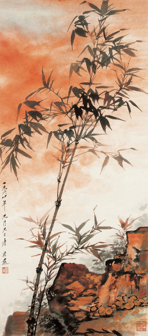 竹石图