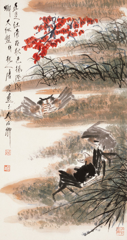 墨蟹图