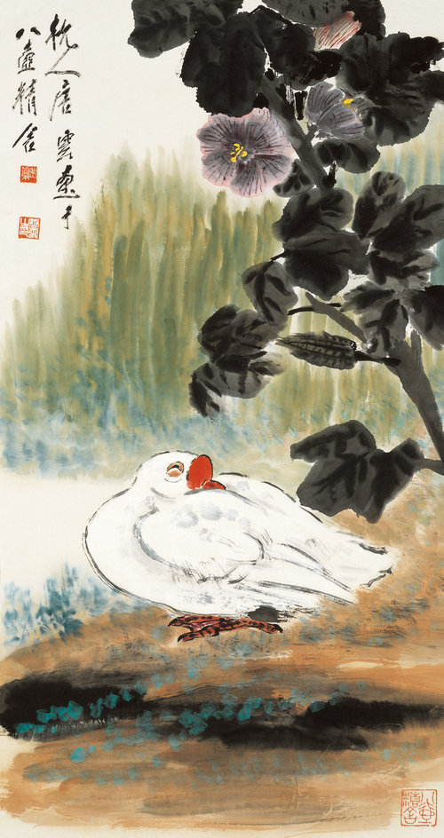 睡鹅图
