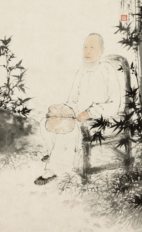 鶴亭先生像 (1)