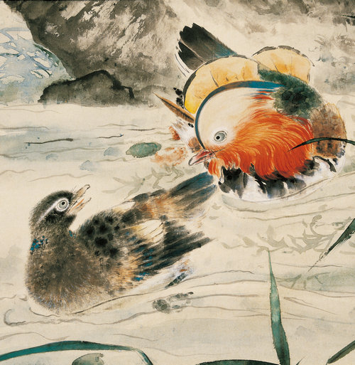 牡丹鴛鴦圖2