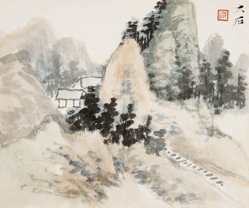 仿石濤山水圖册(之七）