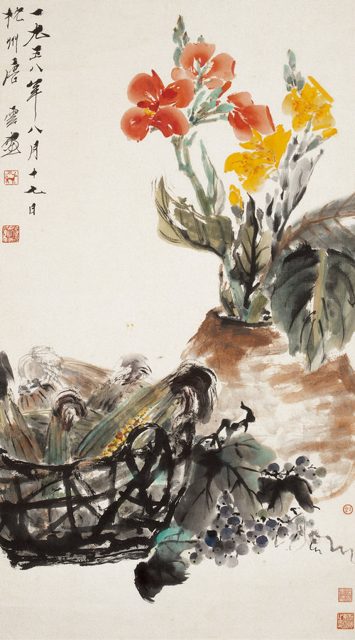 紅蕉玉米紫葡萄